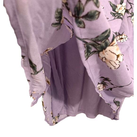 DR2 by Daniel Rainn Smocked 3/4 Sleeve Mini Dress Sz Medium in Lavender NWT - Picture 5 of 8